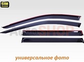 Дефлекторы боковых окон (ветровики) SIM для Mitsubishi  Outlander  2012-