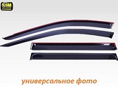 Дефлекторы боковых окон (ветровики) SIM для KIA Rio седан 2011