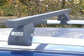 Багажник на крышу Евродеталь сталь на интегрированные  рейлинги для Kia Ceed 2012-