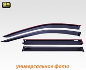 Дефлекторы боковых окон (ветровики) SIM для AUDI A4/S4 2009-