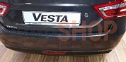 Накладка на задний бампер АртФорм (АБС) Лада Веста | LADA Vesta Седан, SW с 2015