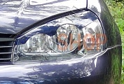 Накладки на передние фары (Реснички) Lada (ВАЗ) Kalina (седан/ универсал/ хэтчбэк) 2004-2013