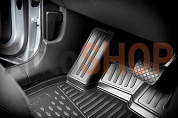 Коврики в салон VW Tiguan, 2017->, 5-дверей, короткий кузов, 4 шт. (ПУ, повышенная износостойкость)