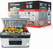 Холодильник автомобильный AVS CC-24WBC(программное цифровое управление, USB-порт) 24л 12V/24V/220V