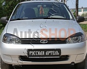 Накладки на передние фары (Реснички) Lada (ВАЗ) Kalina (седан/ универсал/ хэтчбэк) 2004-2013