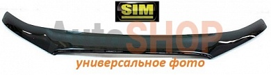 Дефлектор капота (мухобойка) SIM для  Daewoo LACETTI Sedan 2004 -