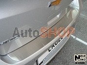 Накладка на задний бампер NataNiko  для Nissan Tiida 5Д 2007-