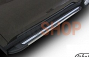 Комплект алюминиевых порогов Arbori Luxe Black 1700 для KIA Sportage 2010-2016	