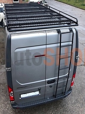 Багажник для Газель Некст (A32R32/A32/R33) (грузопассажир) - грузовая платформа с сеткой + комплект крепежа и перекладин