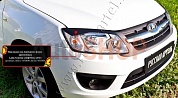 Накладки на передние фонари (реснички) Lada (ВАЗ) Granta лифтбек 2014-
