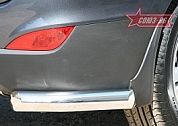 Защита задняя "уголки" d76 одинарные для Hyundai IX 35 2010-