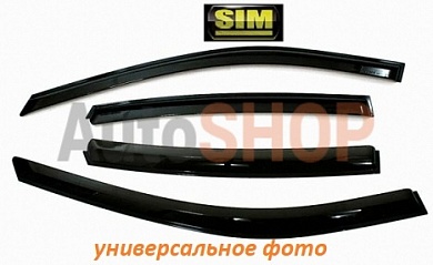 Дефлекторы боковых окон (ветровики) SIM для Toyota Avensis 2009-