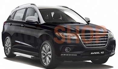 Порог-площадка "Silver" для HAVAL H2 2014-