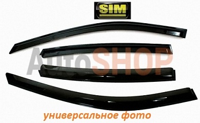Дефлекторы боковых окон (ветровики) SIM для Volkswagen  Jetta 2007-