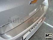 Накладки на задний бампер NataNiko для Mazda 3 2009-  4Д