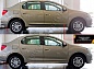 Молдинги на двери для Renault Logan 2014-