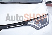 Накладки на передние фары (реснички) Toyota Rav4 2015-