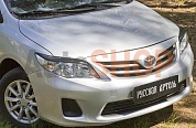 Накладки на передние фары (реснички) Toyota Corolla (седан) 2010-2013