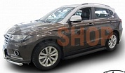 Комплект алюминиевых порогов Arbori Optima Black 1800 для Ford KUGA 2016-нв	