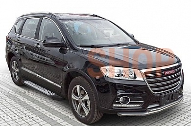 Порог-площадка "Bmw-Style" RIVAL для HAVAL H6 2014-