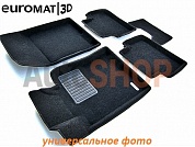 Коврики в салон текстильные Euromat 3D Business  для Skoda Rapid 2014-