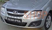Накладки на передние фары (Реснички) Lada (ВАЗ) Largus Cross (универсал) 2015-