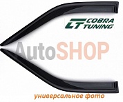 Дефлекторы боковых окон (ветровики) Cobra Tuning для  Toyota Yaris/Vits I 3Д 1998-2005/Echo 3Д 1999-2005