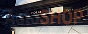 Накладки на пороги  с логотипом для Volkswagen Polo 2010- 