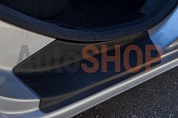 Накладки в проём дверей Рено Логан | Renault Logan (4 шт) АртФорм Седан c 2014-