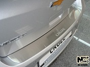 Накладки на задний бампер  для KIA Rio (2012-) NataNiko